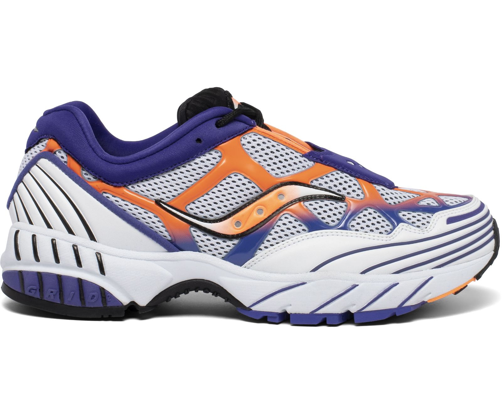 Saucony Grid Web Men\'s Originals White / Orange / Purple | Canada 371UZGT